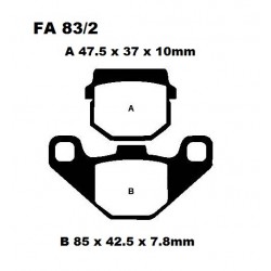Placute de frana EBC FA083/2TT Placute de frana EBC FA083/2TT