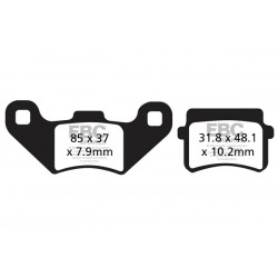Placute de frana EBC SFAC416 Placute de frana EBC SFAC416