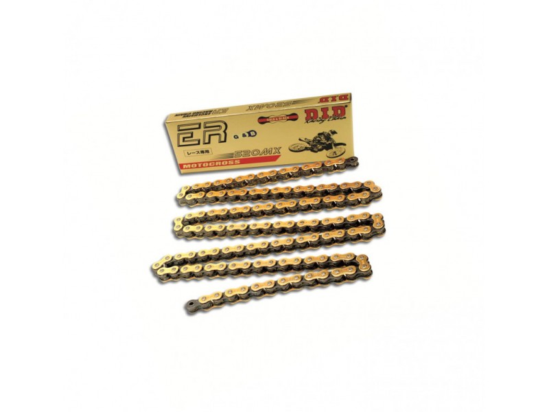 Lant de curse D.I.D Chain 520MX 120 zale auriu/negru