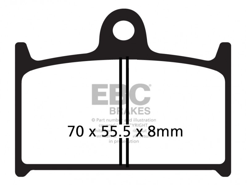 Placute de frana EBC EPFA145HH