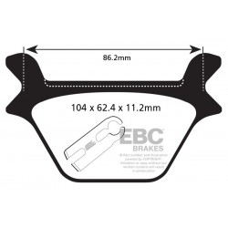 Placute de frana EBC EPFA200HH Placute de frana EBC EPFA200HH