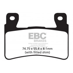 Placute de frana EBC EPFA265HH Placute de frana EBC EPFA265HH