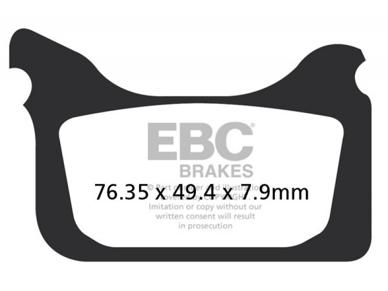 Placute de frana EBC EPFA405HH