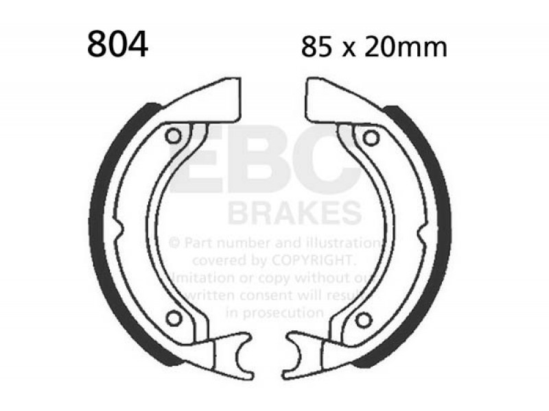 Brake shoe set EBC 804