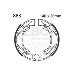 Brake shoe set EBC 883 Brake shoe set EBC 883
