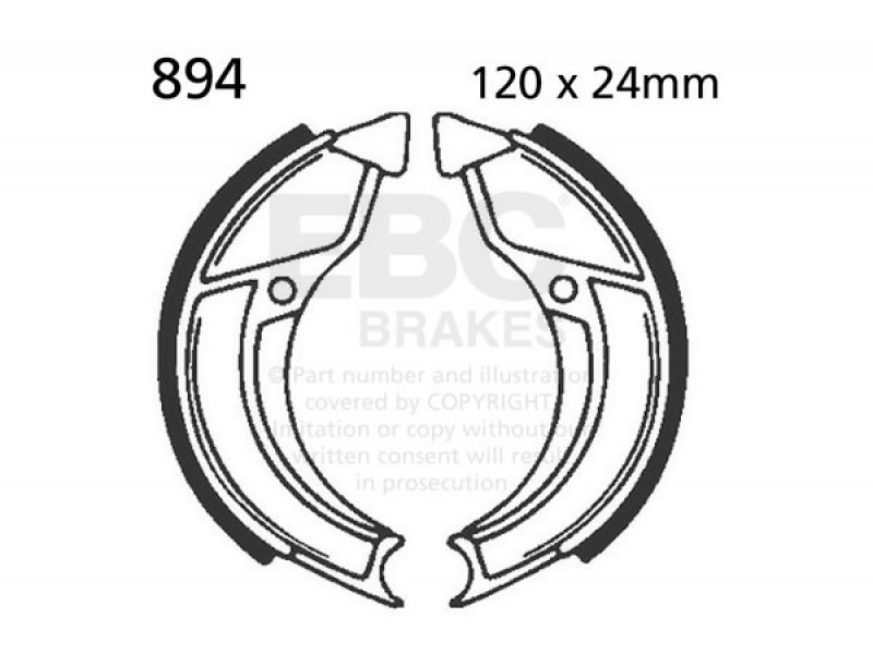 Brake shoe set EBC 894 Brake shoe set EBC 894