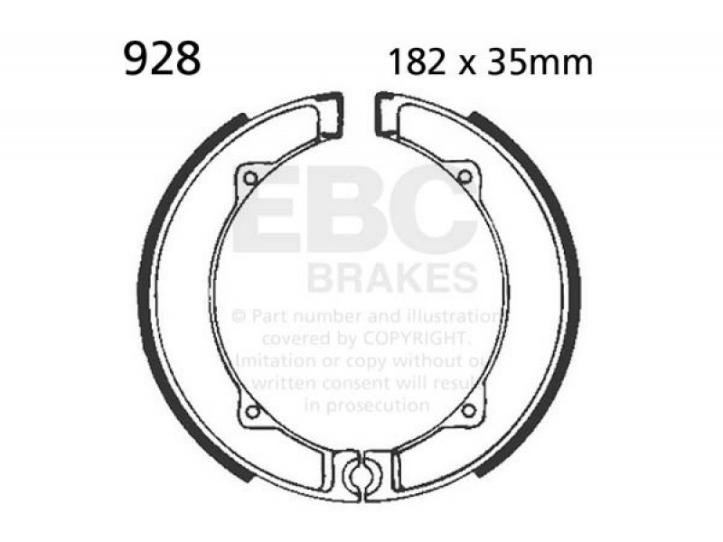 Brake shoe set EBC 928