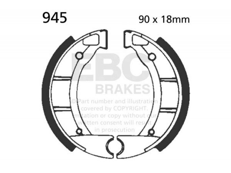 Brake shoe set EBC 945 Brake shoe set EBC 945