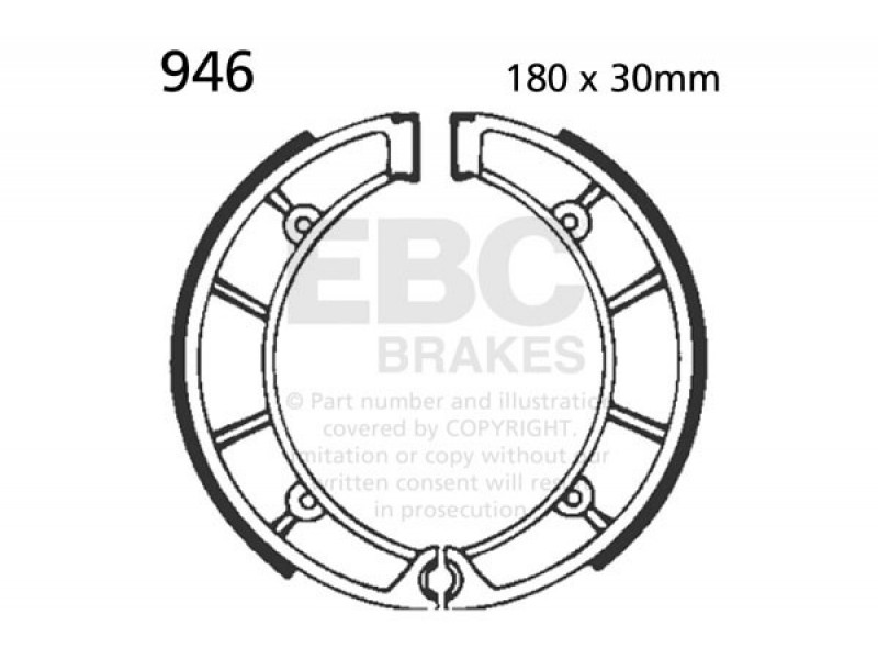 Brake shoe set EBC 946 Brake shoe set EBC 946