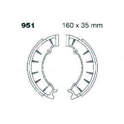 Brake shoe set EBC 951 Brake shoe set EBC 951