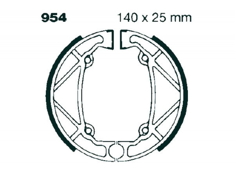Brake shoe set EBC 954