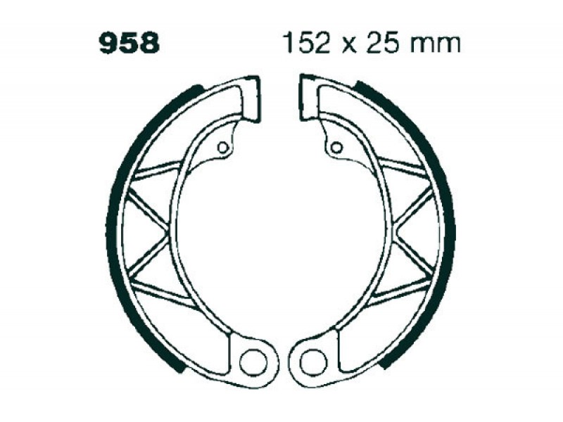 Brake shoe set EBC 958 Brake shoe set EBC 958
