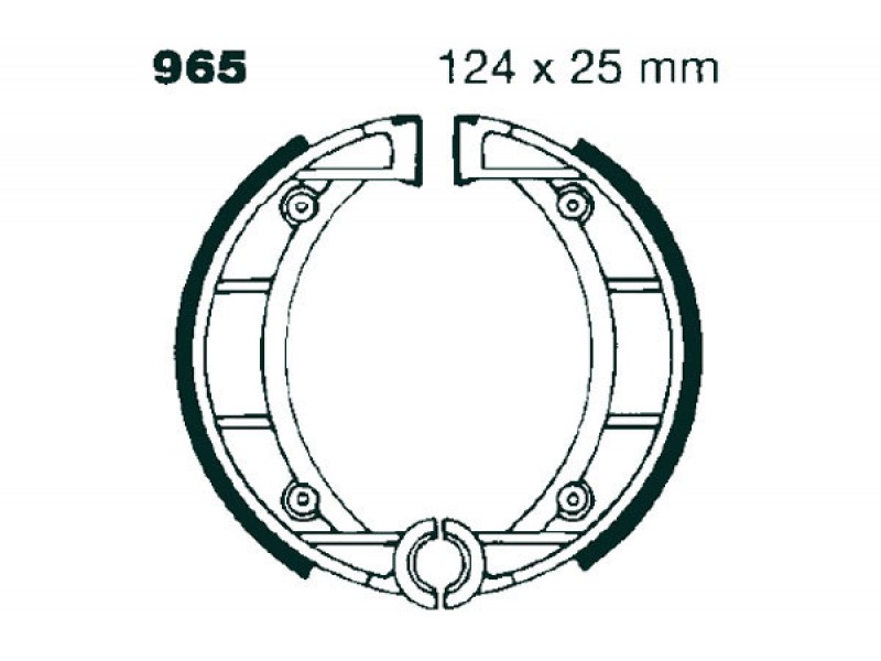 Brake shoe set EBC 965 Brake shoe set EBC 965