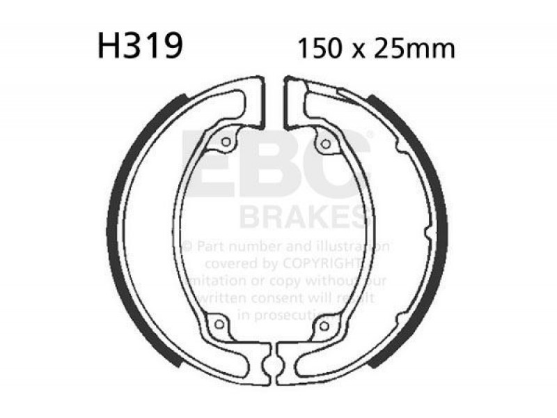 Brake shoe set EBC H319