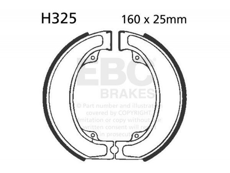 Brake shoe set EBC H325 Brake shoe set EBC H325