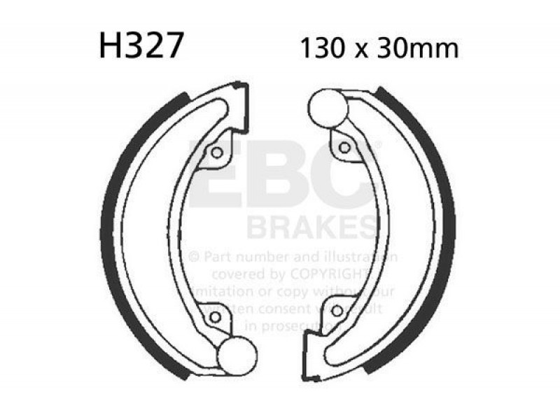 Brake shoe set EBC H327