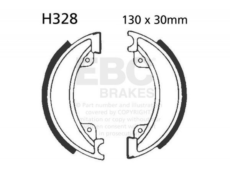 Brake shoe set EBC H328