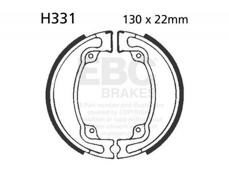 Brake shoe set EBC H331