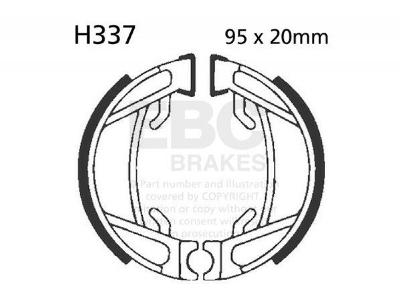 Brake shoe set EBC H337
