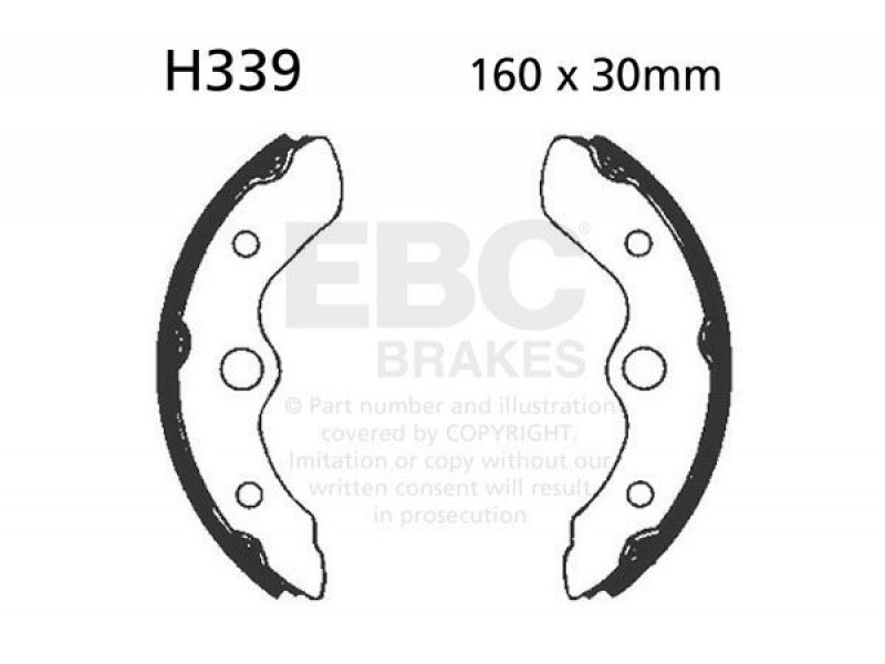 Brake shoe set EBC H339