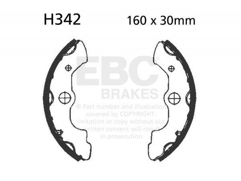 Brake shoe set EBC H342