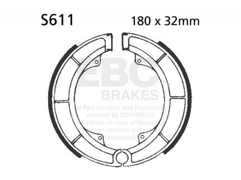 Brake shoe set EBC S611