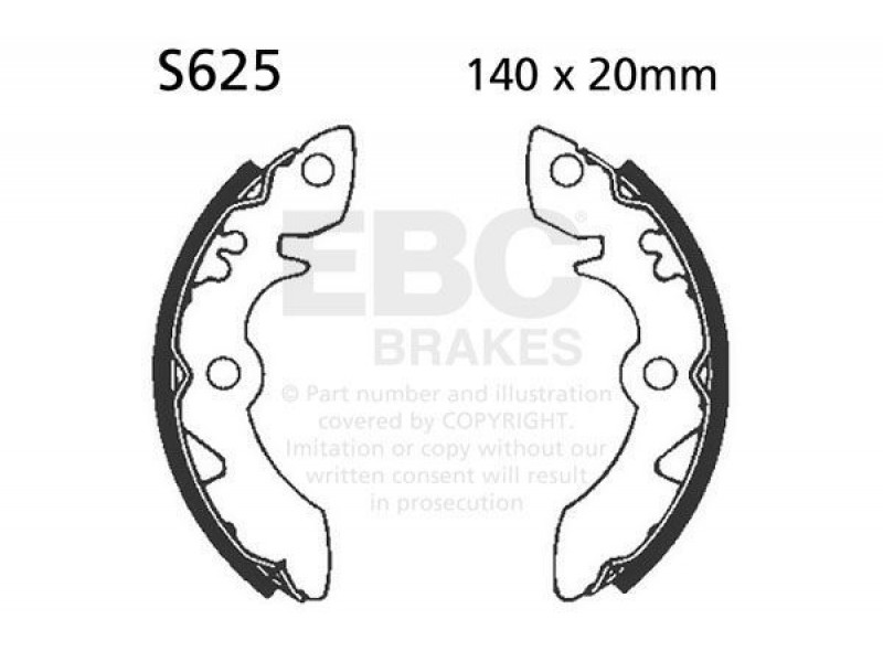 Brake shoe set EBC S625