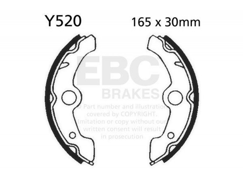 Brake shoe set EBC Y520