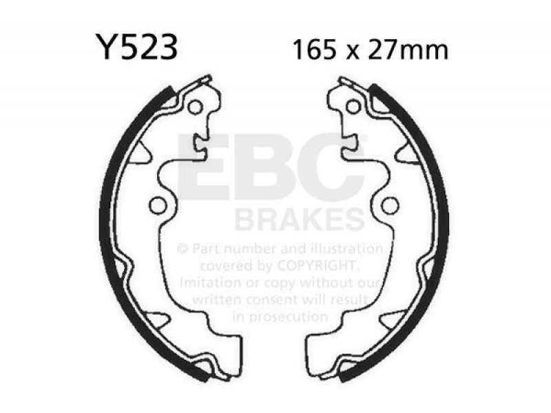 Brake shoe set EBC Y523