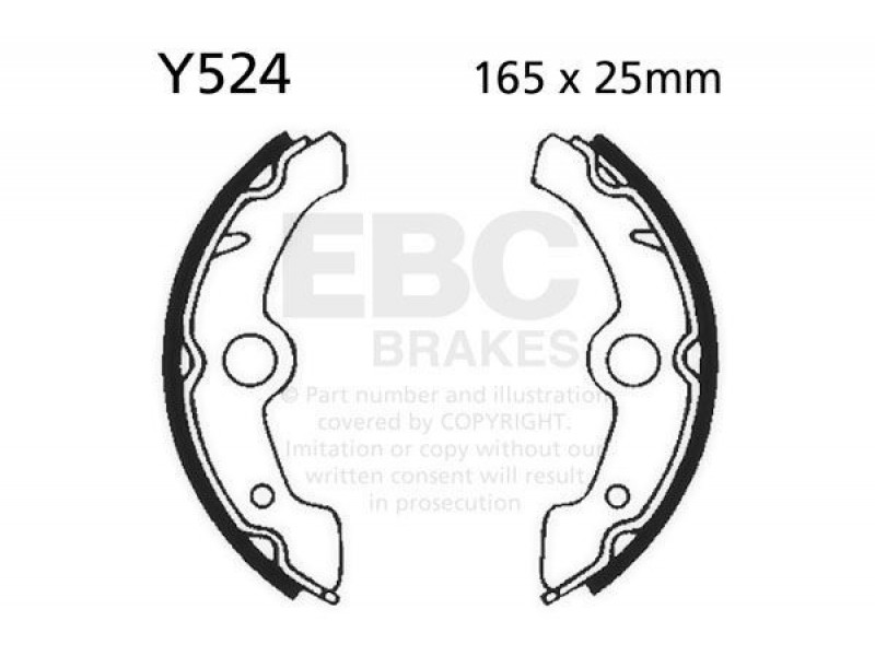 Brake shoe set EBC Y524