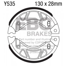 Brake shoe set EBC Y535 canelati Brake shoe set EBC Y535 canelati
