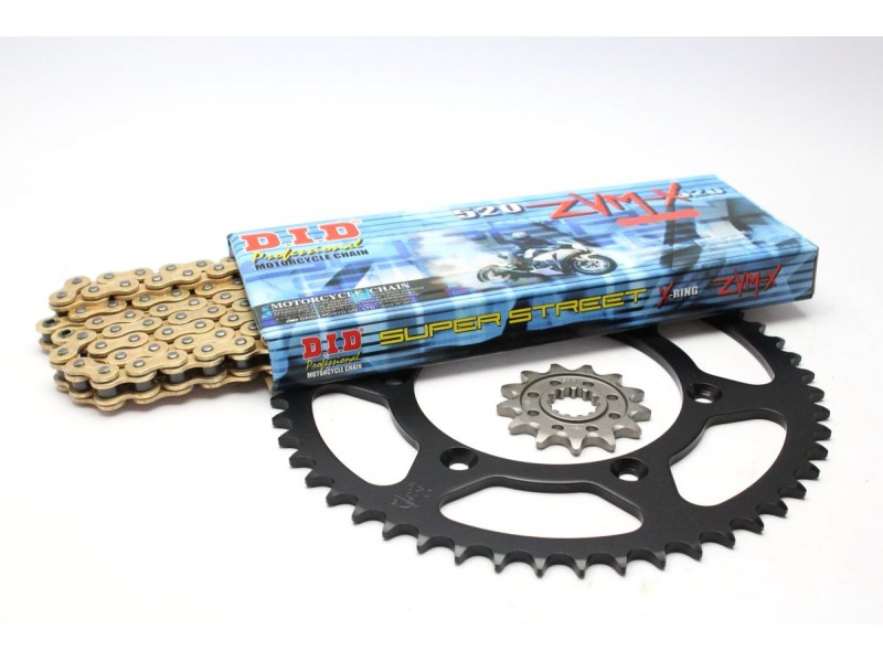 Kit de lant D.I.D + JT ZVM-X serie in gold color
