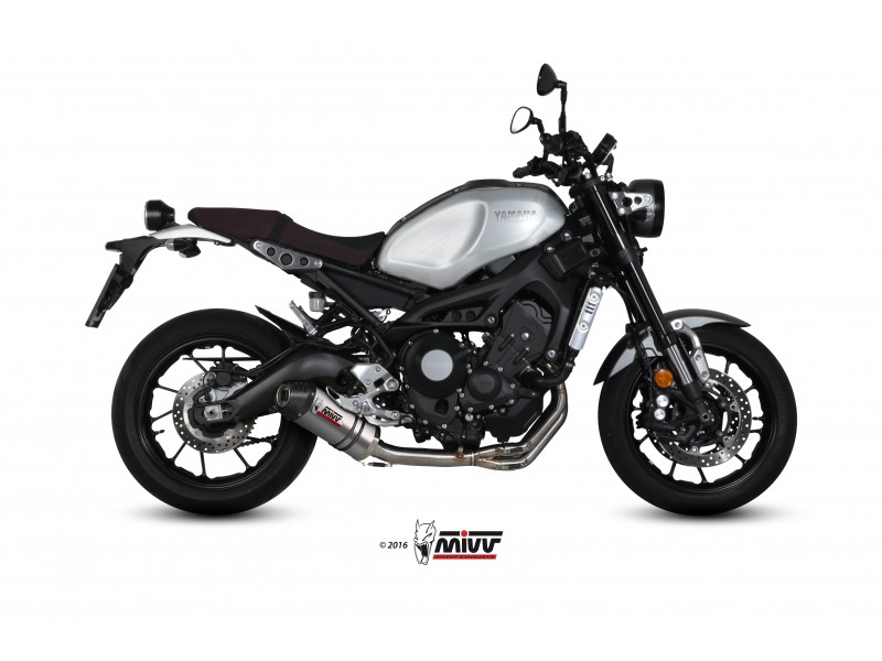 Full exhaust system 3x1 MIVV OVAL Y.054.L4C Titanium / Carbon cap