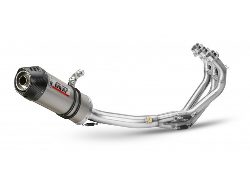 Full exhaust system 3x1 MIVV OVAL Y.054.L4C Titanium / Carbon cap