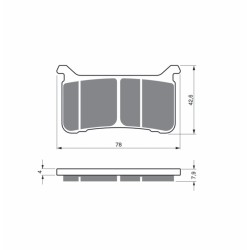 Placute de frana GOLDFREN 386 S33 STREET FRONT Placute de frana GOLDFREN 386 S33 STREET FRONT