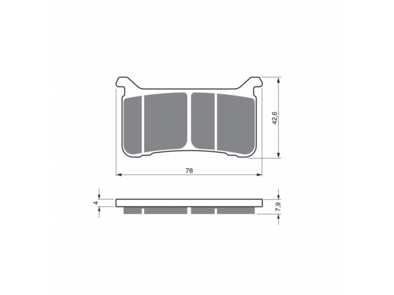 Placute de frana GOLDFREN 386 S33 STREET FRONT Placute de frana GOLDFREN 386 S33 STREET FRONT