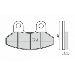 Placute de frana RMS 225103260 organic Placute de frana RMS 225103260 organic