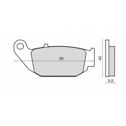 Placute de frana RMS 225103280 organic Placute de frana RMS 225103280 organic