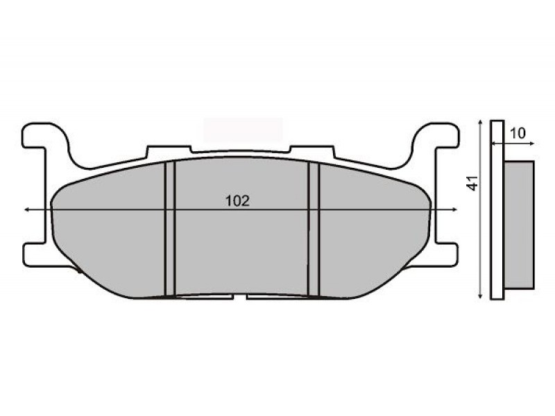 Placute de frana RMS 225100403 sintered fata