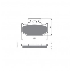 Placute de frana GOLDFREN 001 K5 Placute de frana GOLDFREN 001 K5