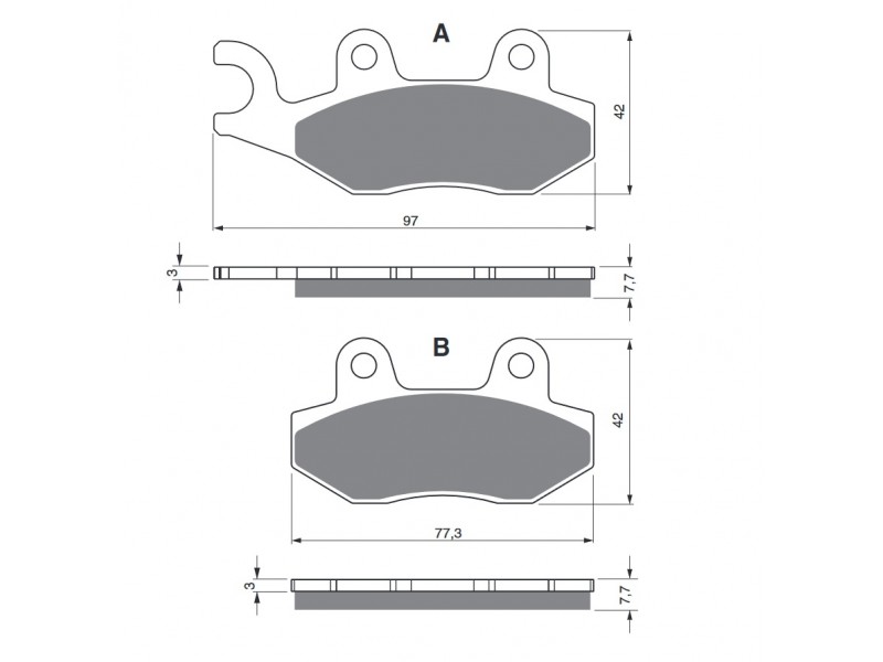 Placute de frana GOLDFREN 002 K5 Placute de frana GOLDFREN 002 K5