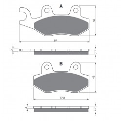 Placute de frana GOLDFREN 002 S3 Placute de frana GOLDFREN 002 S3