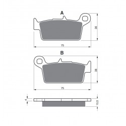 Placute de frana GOLDFREN 003 AD Placute de frana GOLDFREN 003 AD