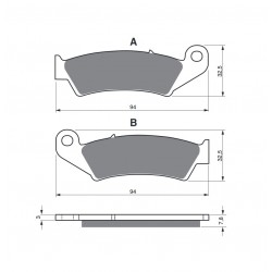 Placute de frana GOLDFREN 004 K5 Placute de frana GOLDFREN 004 K5