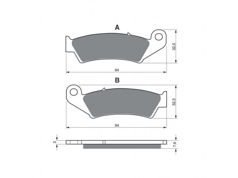 Placute de frana GOLDFREN 004 K1 Placute de frana GOLDFREN 004 K1