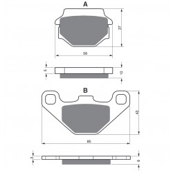 Placute de frana GOLDFREN 005 S3 Placute de frana GOLDFREN 005 S3