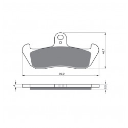Placute de frana GOLDFREN 006 K5 Placute de frana GOLDFREN 006 K5