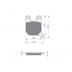 Placute de frana GOLDFREN 008 AD Placute de frana GOLDFREN 008 AD
