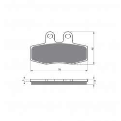 Placute de frana GOLDFREN 010 S3 Placute de frana GOLDFREN 010 S3