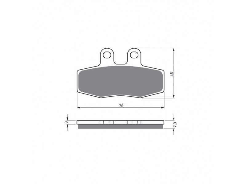 Placute de frana GOLDFREN 010 S3